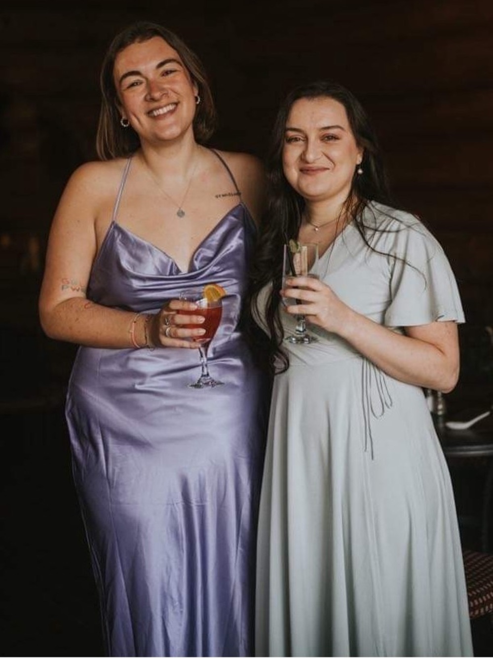 H&M Lilac Satin Slip Dress